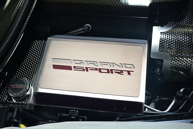Corvette C7 2014-2018 FUSE BOX COVER Stainless steel engine chrome dress up