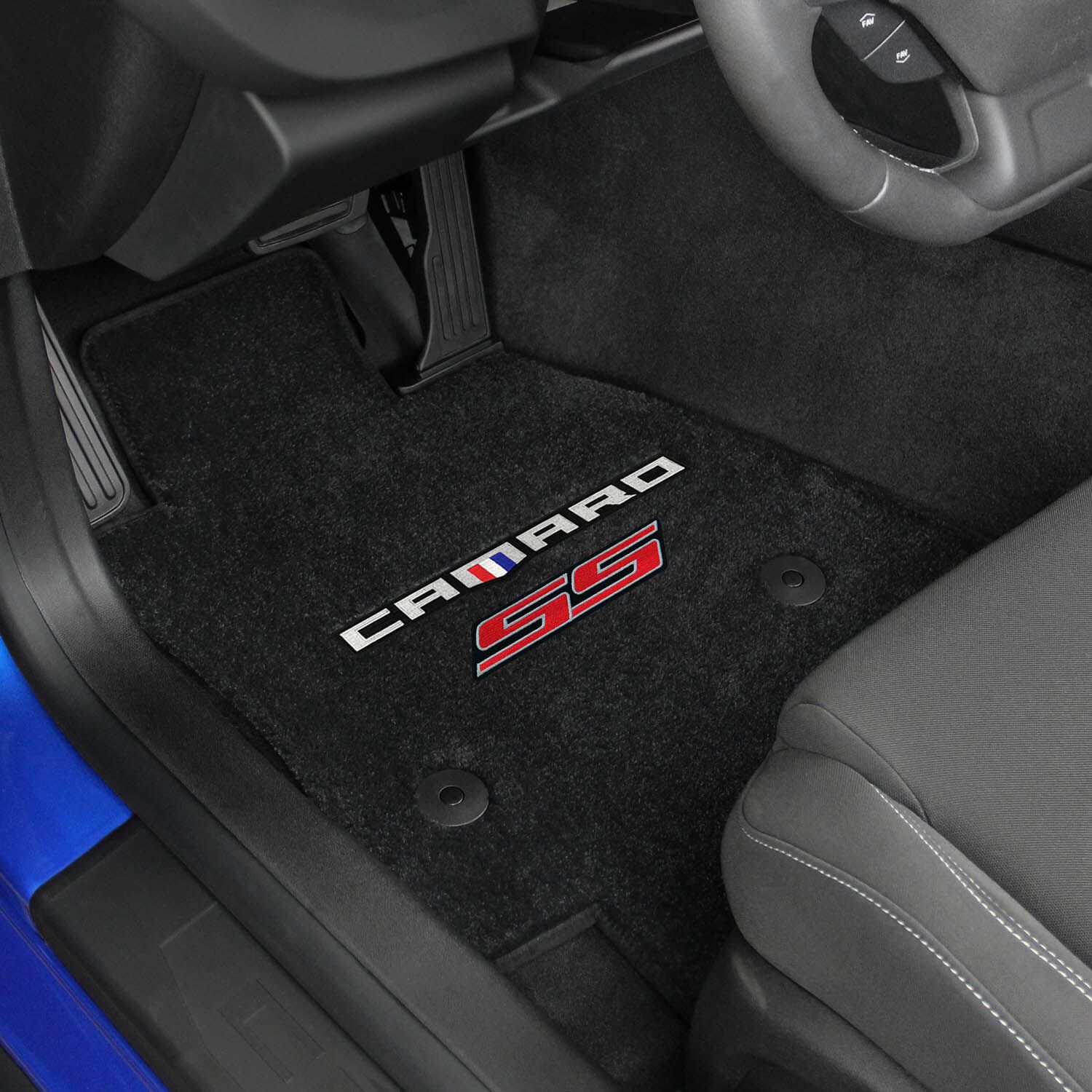 2016-2020 Camaro Lloyd 4pcs Mats Camaro + SS Logo Red