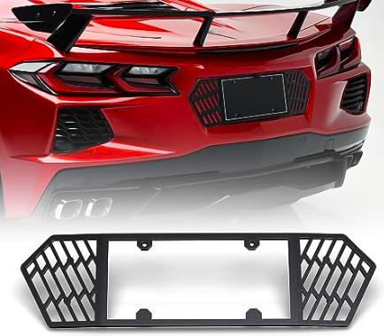 C8 corvette license plate deals frame