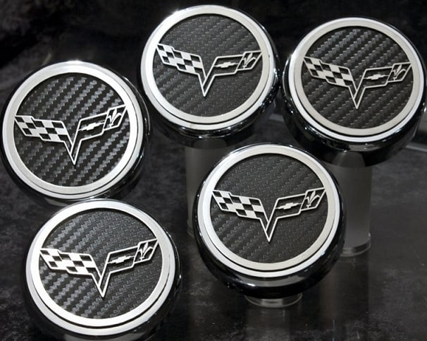 C6 2005-2013 Corvette Engine Caps - Carbon Fiber w/Logos ...