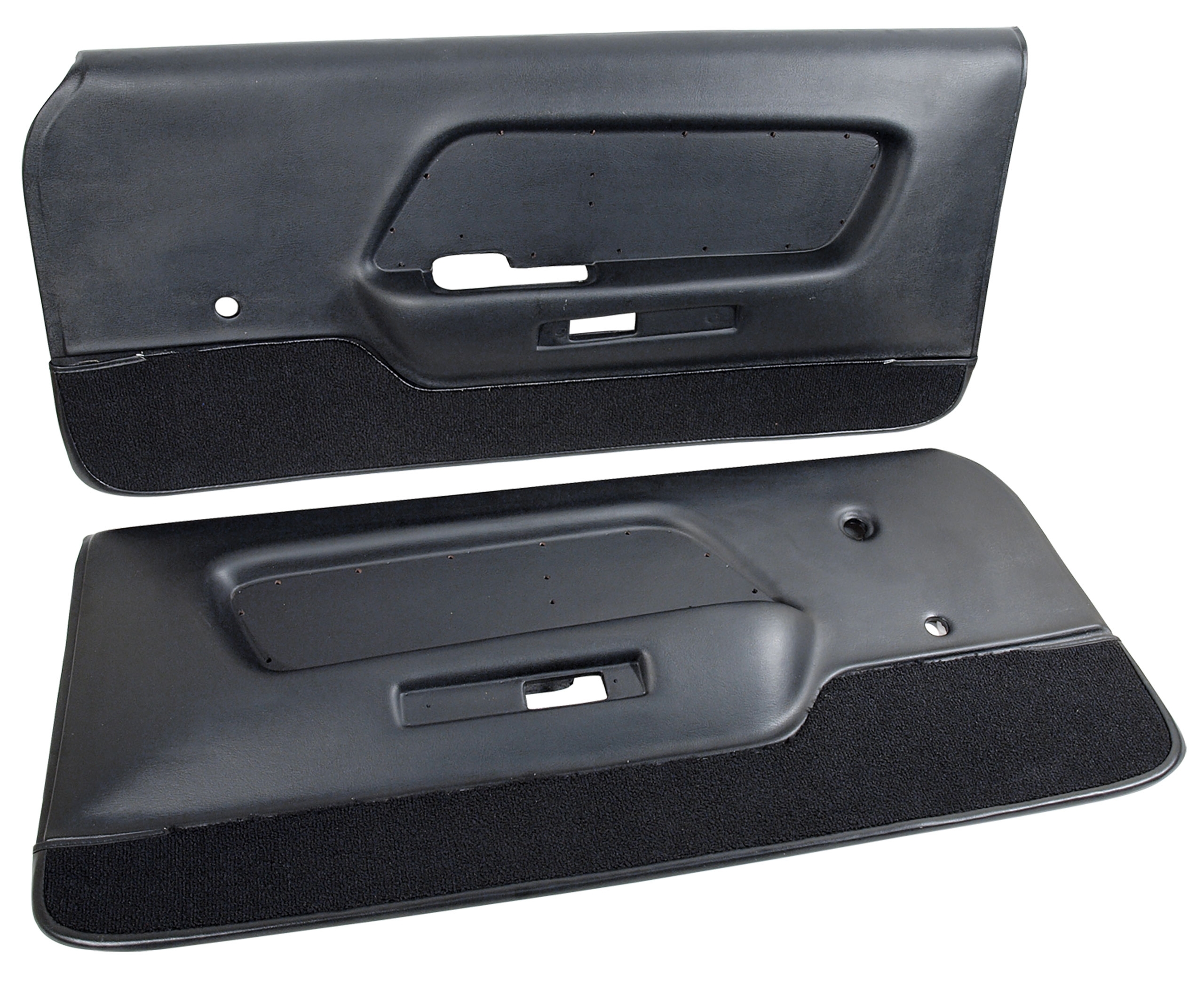 Deluxe Door Panels - Black For 1970 Ford Mustang-Southern Car Parts