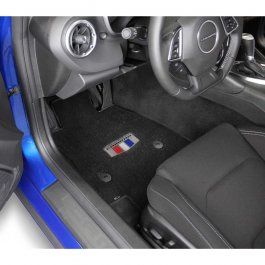 2016 2018 Camaro Shield Logo Front Floor Mats Southerncarparts Com
