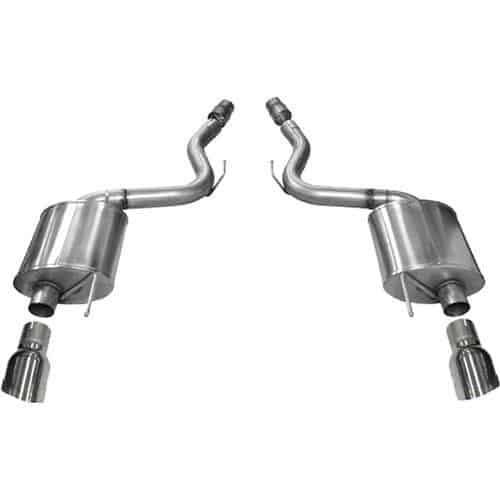 2015 2017 Ford Mustang Gt Corsa Axle Back Touring Exhaust System 14329blk