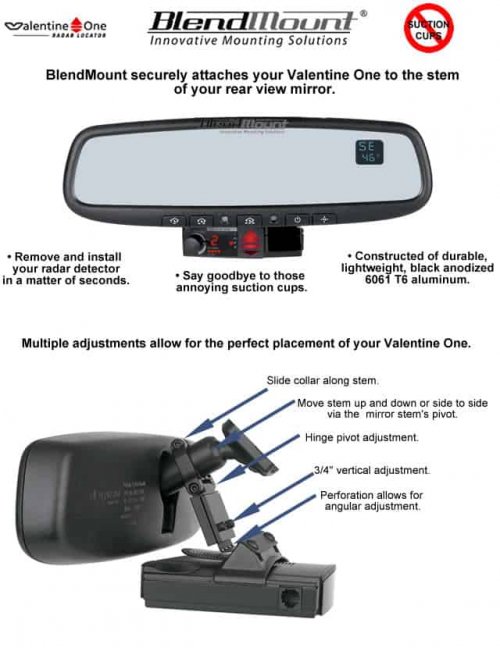 Mustang BlendMount-Mustang Radar Detector Mount