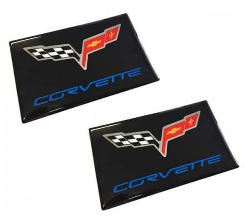 C6 Corvette Domed Visor Overlay Decals - SouthernCarParts.com
