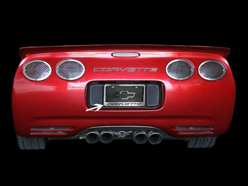 1997-2004 Corvette License Plate with C5 Logo.