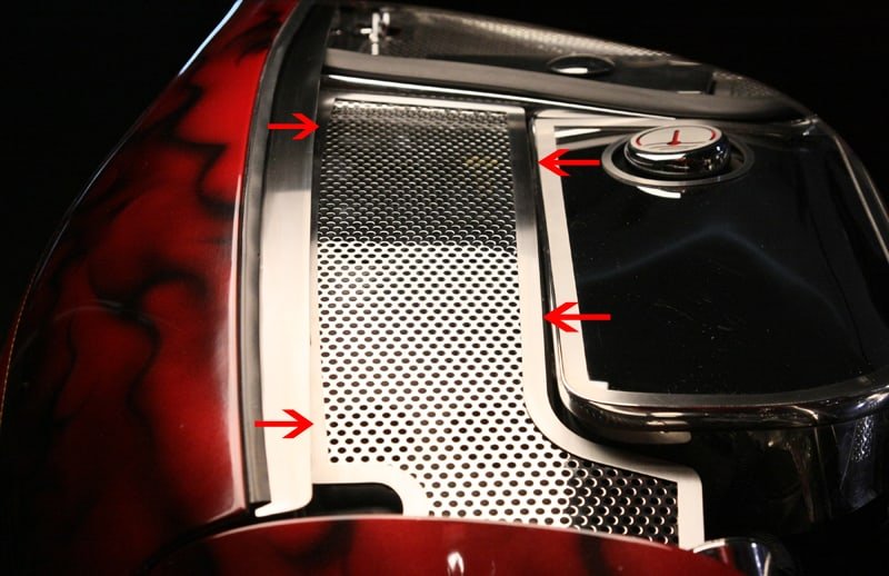 C5 Corvette Perforated Inner Fender Covers Set