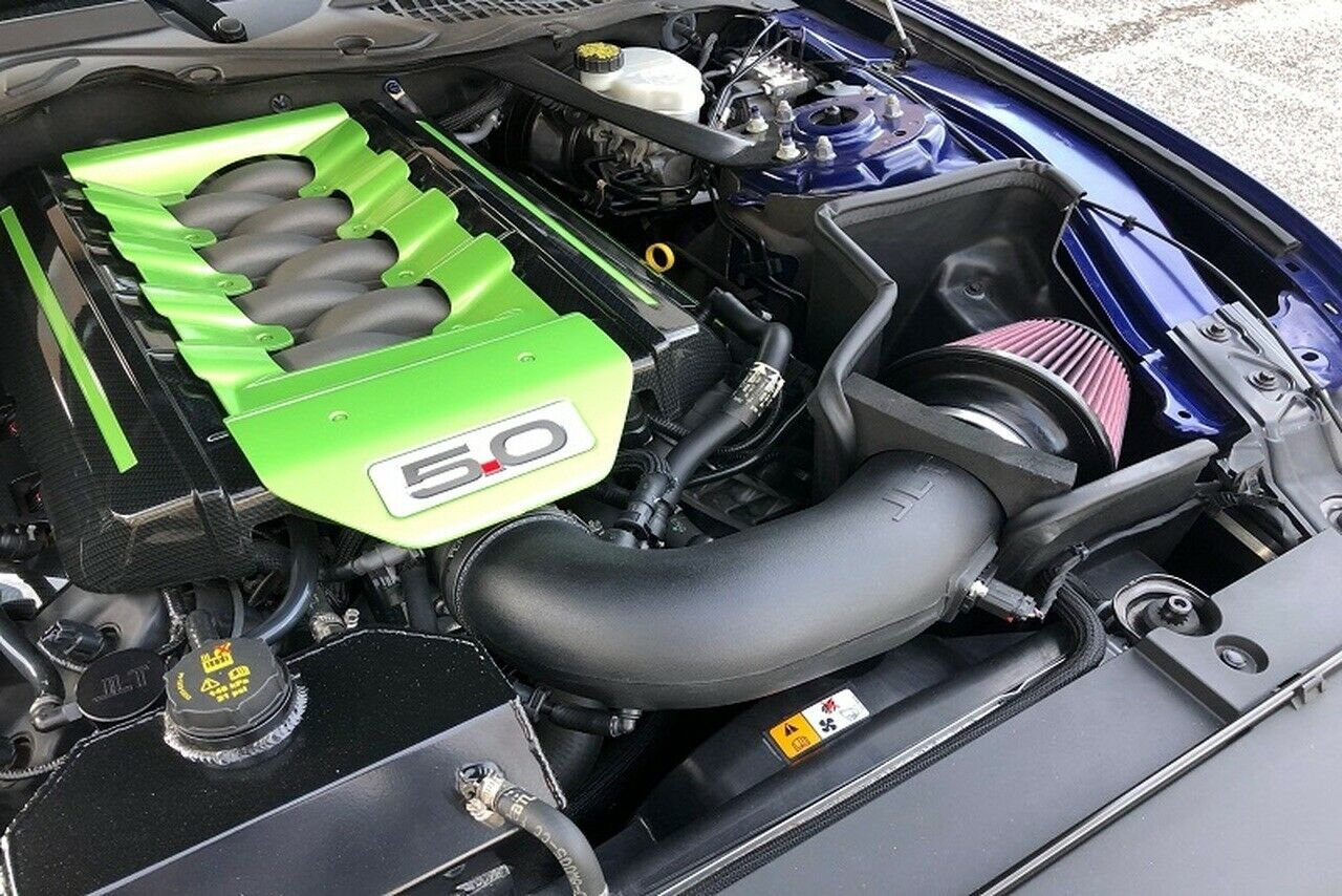20152017 Ford Mustang GT V8 5.0L JLT Black Cold Air Intake CAIFMG15