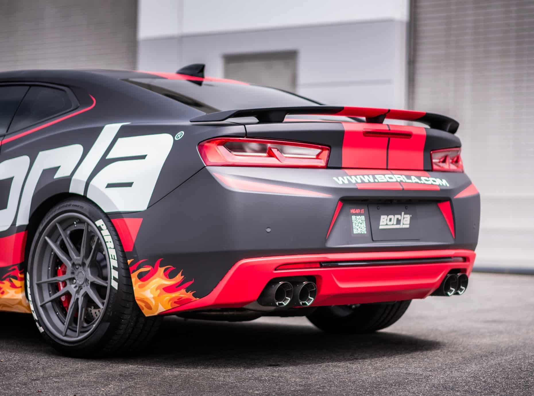2016 18 Camaro Ss Borla Atak W Carbon Fiber Tips Southerncarparts 2016 2017 Camaro Ss Borla Cat Back Exhaust Atak With Carbon Fiber Tips 140688cf