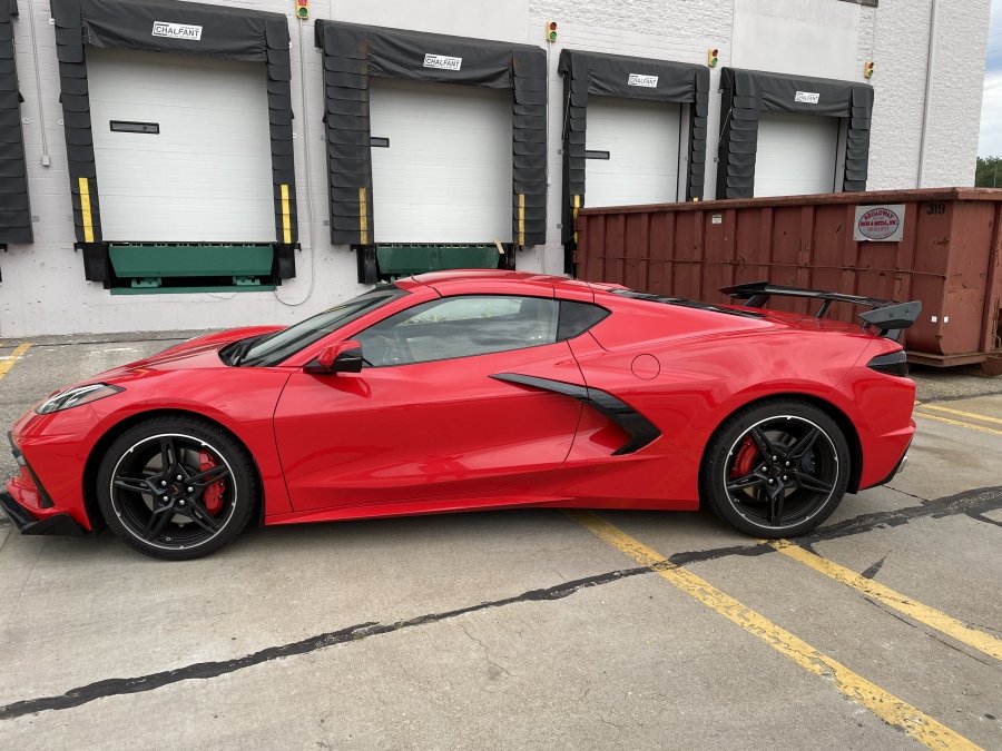 2020 2022 C8 Corvette Next Gen Painted High Wing Spoiler