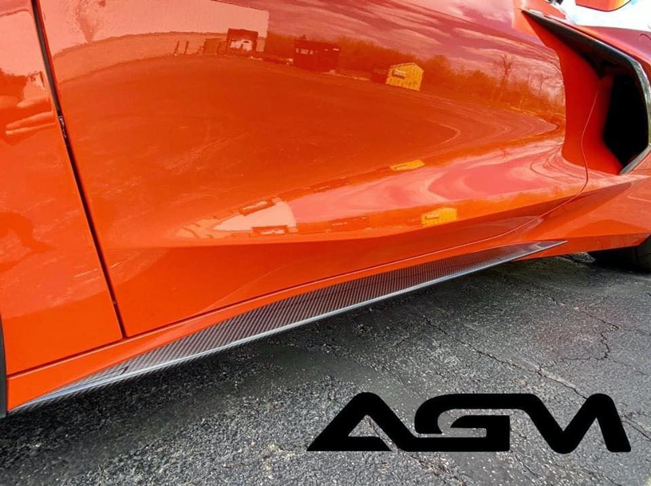 AGM Carbon Fiber Rocker Panel Extensions AGMAG021 For 20202023