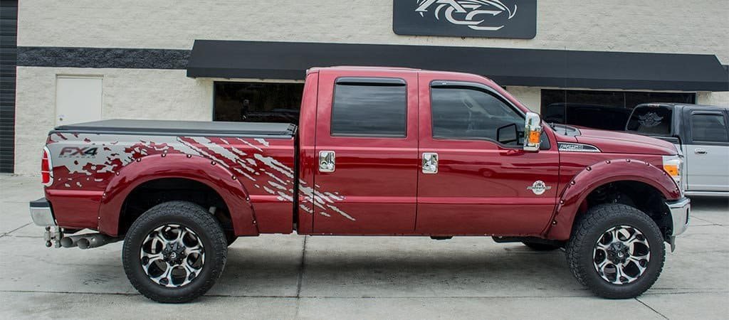 2011-2014 Ford F-250 - Side Splash Vinyl Two-Tone Graphic ... 2011-2014 Ford F-250 - Side Splash Vinyl Two-Tone Graphic ...