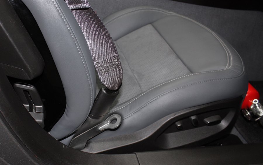 Gray w/Silver C7 Corvette Seatbelt Harness Pads 