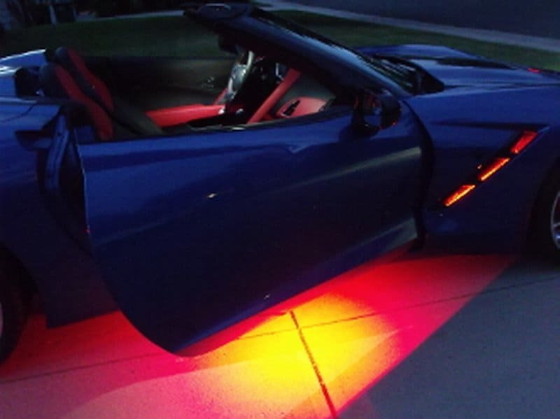 C7 Corvette LED Door Handle And Under Door Light Kit