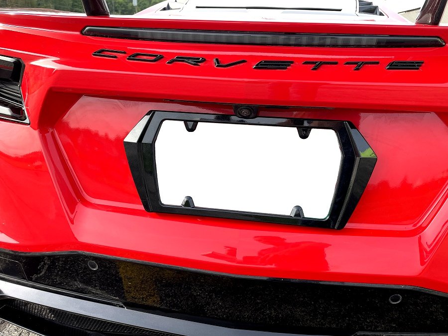 2020 corvette shop license plate frame