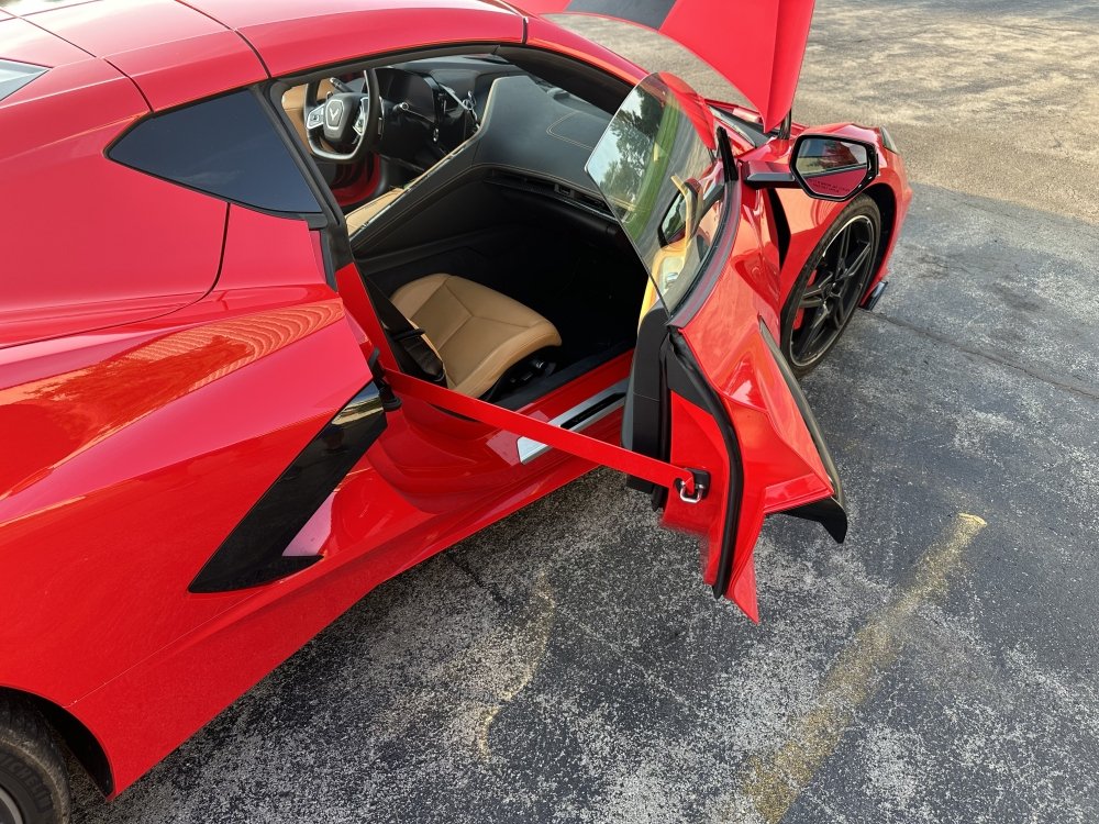 2020 2023 C8 Corvette Car Show Painted Door Prop Bars SouthernCarParts com