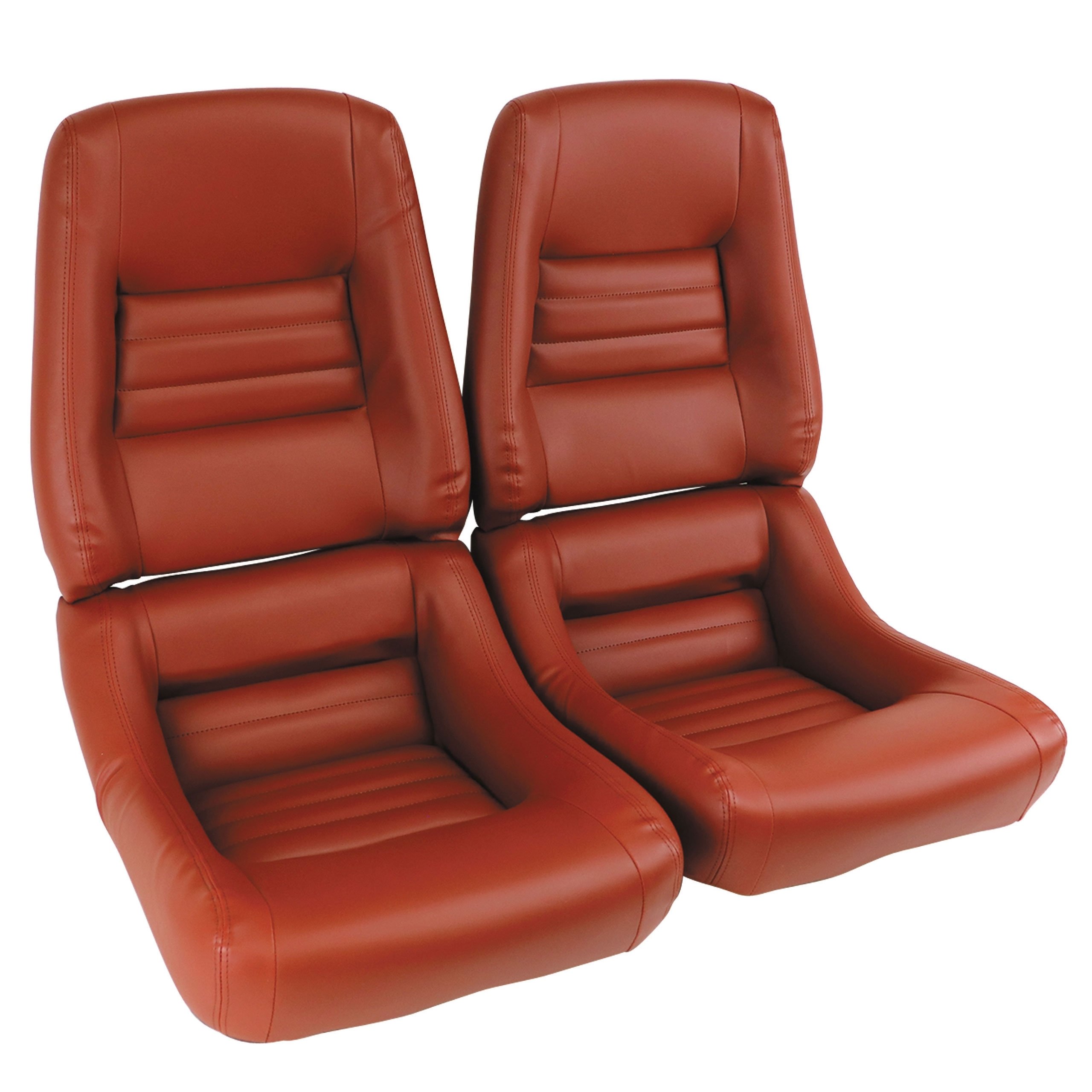 Leather-Like Vinyl Seat Covers Cinnabar 4