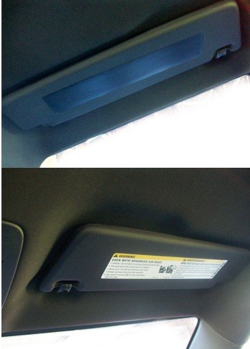 2010-2015 Camaro Visor Warning Label Covers