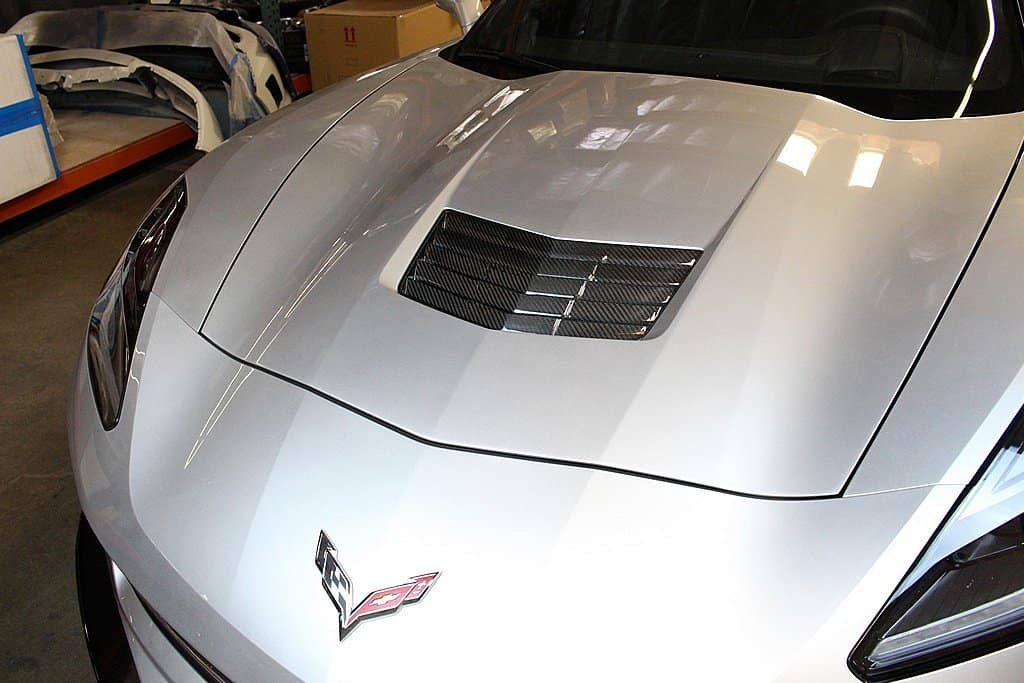 C7 Corvette Real Carbon Fiber Hood Vent Insert - SouthernCarParts.com