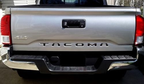 2016-2017 Toyota Tacoma Black Tailgate Letters Inserts ...