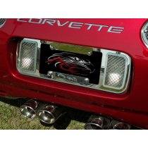 Chrome Chevrolet Corvette C5 Laser Etched License Plate Frame 