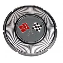 1966 C2 Corvette White Gas Lid Emblem