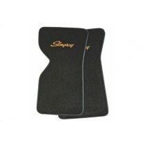 1970 C3 Corvette Floor Mats with Embroidered Logo