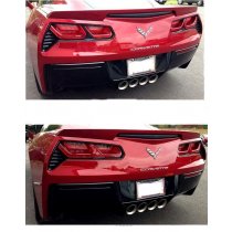 C7 Corvette Taillight Bezels Bar Insert - Painted