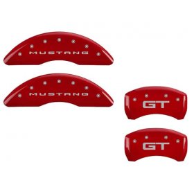 2015-2019 Ford Mustang GT MGP Caliper Covers Red